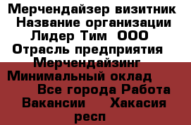 Мерчендайзер-визитник › Название организации ­ Лидер Тим, ООО › Отрасль предприятия ­ Мерчендайзинг › Минимальный оклад ­ 23 000 - Все города Работа » Вакансии   . Хакасия респ.